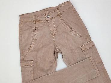 pull on trousers h: KappAhl, Spodnie cargo damskie, rozmiar S — 4
