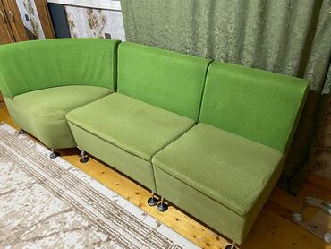 künc divan islenmis: Угловой диван, Б/у, Нераскладной, С подъемным механизмом, Ткань