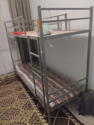Двухъярусные кровати: Двухъярусная кровать с прочным металлическим каркасом. Конструкция at lalafo.kg — 4 Двухъярусные кровати: Двухъярусная кровать с прочным металлическим каркасом. Конструкция — 4