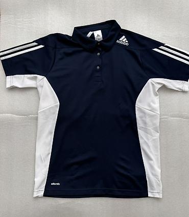 Kişi geyimləri: Adidas polo köynək – Climalite - Model: qısaqol polo - Rəng: tünd göy — 2