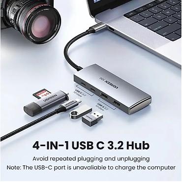 micro cd: UGREEN CM480 — компактный USB-C HUB 4-в-1 (10 Гбит/с) Идеальный — 6