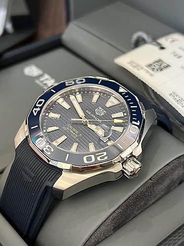 ремешки на apple: TAG Heuer Aquaracer Calibre 5 Automatic 43mm Настоящая швейцарская — 8