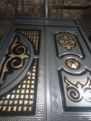 Откатные ворота: Комплект декоративных металлических ворот и секций ограждения — 18