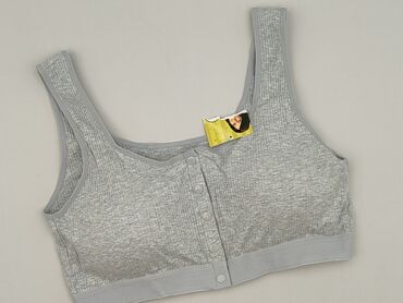 legginsy woskowane push up: Miękki biustonosz bezfiszbinowy zapinany z przodu - Kolor: jasnoszary