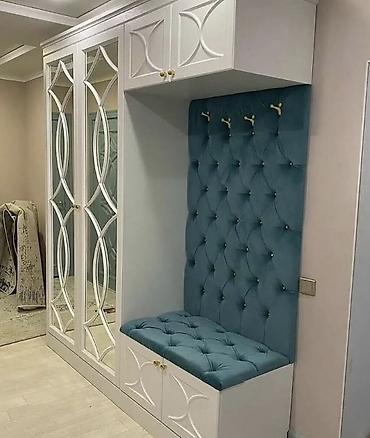 ağ masa: Dəhliz üçün funksional qarderob və oturacaq dəsti - Üslub — 1