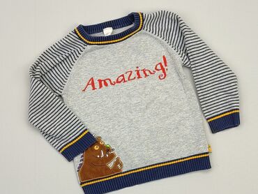 elegancki rozpinany sweterek chłopięcy 116: Bluza, 1.5-2 lat, 86-92 cm, stan - Dobry