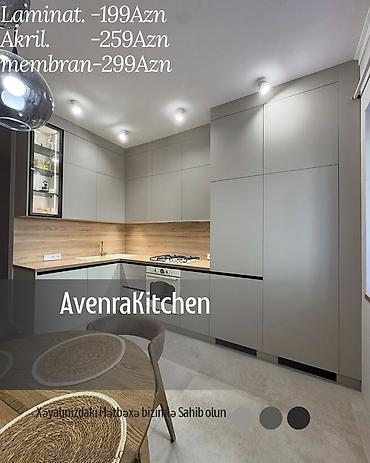 sud ceken: Sifarişlə mətbəx dəsti, Özü çəkən petlələr, Sadə laminat, Kredit var, Pulsuz çatdırılma, Rayonlara çatdırılma, Ödənişli çatdırılma — 1