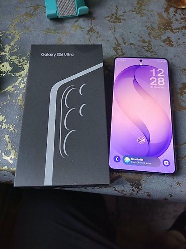 nokia yeni model: Samsung Galaxy S26 Ultra, 256 GB, rəng - Bənövşəyi, Barmaq izi — 1