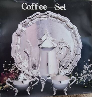 komplet sudopera cena: Srebrni set za kafu i čaj novo