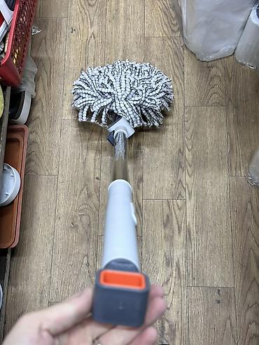 сменная тряпка для швабры: Швабра с круглой насадкой из микрофибры - Круглая вращающаяся — 1