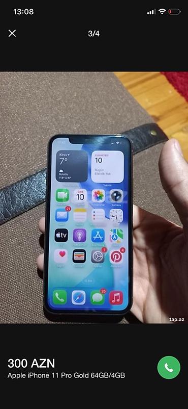 iphone 300 azn: IPhone 11 Pro, 64 GB, Qızılı — 3