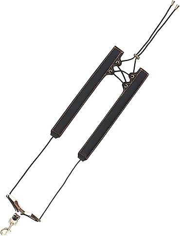 Violine: Kožni ramenni kaiš za violinu/violončelo sa držačem gudala + torbica — 6