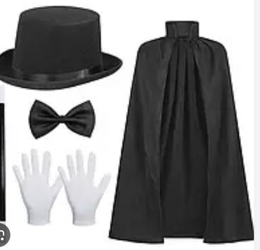 карнавальные платья для девочек: Костюм мага/фокусника — комплект аксессуаров в классическом стиле. В