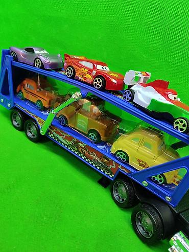 Игрушки: Автовоз Мак Тачки машина игрушка детская🚛 Комплектация товара — 5