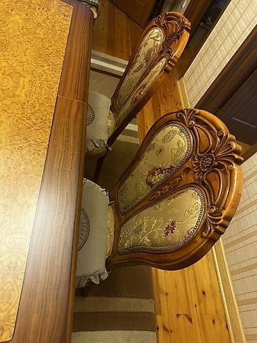 Столы и стулья: Для гостиной, Б/у, Раскладной, Овальный стол, 8 стульев — 6