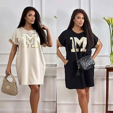 massimo dutti baletanke: Haljina duks sa kratkim rukavima i slovom “M” na prednjoj strani — 1