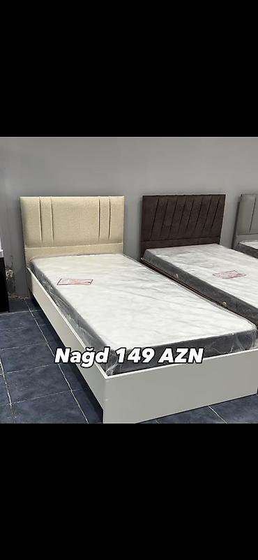 kombi kreditle: Tək nəfərlik çarpayılar – baza və başlıqla - Müxtəlif dizaynda yumşaq — 3