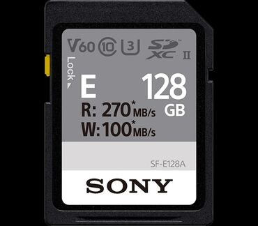 Yaddaş kartları: Sony 128 GB E Series UHS-II SDXC Memory Card SF-E128A Dekabrın ayının