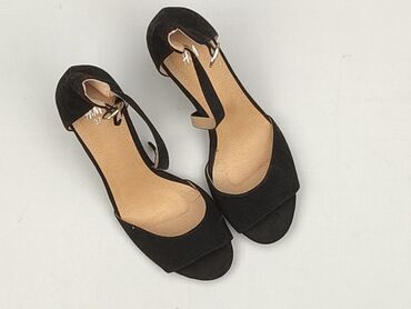 czarne buty na słupku ccc: H&M, Sandals for women, size 37, condition - Very good