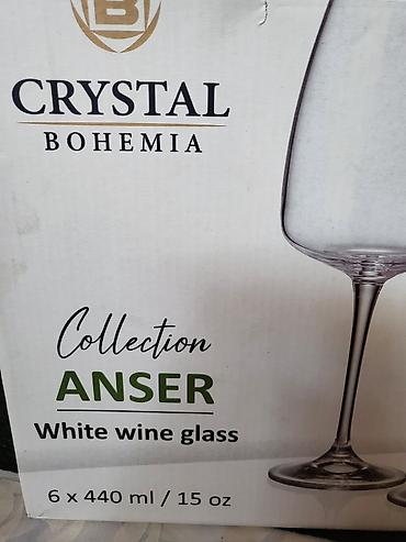 Čaše: Case nove za vino,Bohemija kristal. Case za vino,tanji — 13