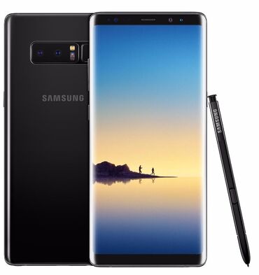 Samsung: Samsung Galaxy Note 8, 64 GB, rəng - Qara, Barmaq izi, Simsiz şarj, İki sim kartlı