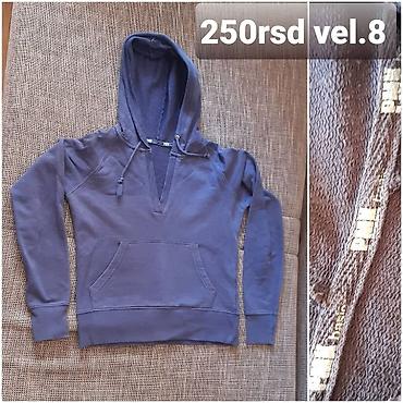 defacto majice: Duks sa kapuljačom za decu, tamno sivi. - Veličina: 8 (naznačeno na — 1