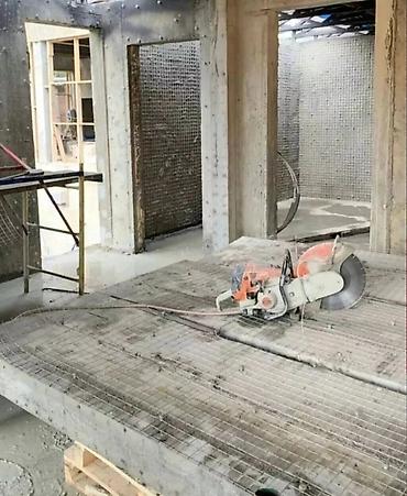 Beton işləri: Beton və dəmir-beton konstruksiyalarda dəqiq kəsim və açılışların — 8