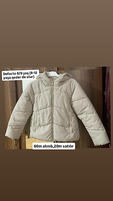 8 yas: Defacto,60 m alınıb.3-4 defe geyinilib.8 - 9 yaş yazıb amma 12 yaşa — 1