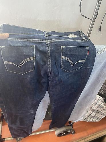 Джинсы: Джинсы из плотного денима, голубой и синий оттенки (две пары на фото) — 8