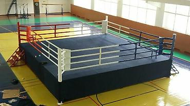 Модульные покрытия, пазлы: Профессиональный боксерский ринг🇰🇬 все размеры есть и подом, Без подом — 2