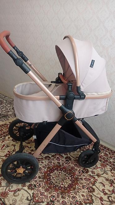 uşağ arabaları: Uşaq arabası – Kidilo, pastel çəhrayı/bej rəng palitrası — 1