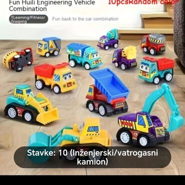 Igračke: Prostirka za igranje sa fotografije i 10 skakutavih automobila Cena — 7