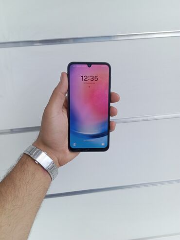 islemis telfon: Samsung Galaxy A24 4G, 128 ГБ, цвет - Черный, Face ID