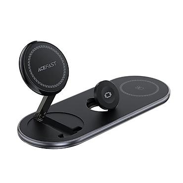 black: Название: Докстанция ACEFAST E19 Qi2 desktop 3‑in‑1 wireless charging — 1