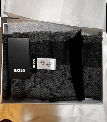 очки витрина: Шарф BOSS, 100% шерсть оригинал - Материал: 100% шерсть (указано на — 3