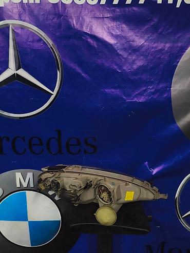 2003: Передняя левая фара Mercedes-Benz 2003 г., Б/у, Оригинал, Япония — 2