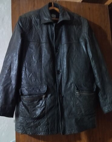 мужская куртка кожаная: Куртка 6XL (EU 52), 7XL (EU 54)