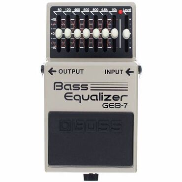 gitaraya oxşar musiqi aləti: Boss GEB-7 Bass Equalizer ( Bass gitara üçün ekvalayzer pedalı )