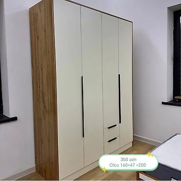 Mebel: Dörd qapılı paltar şkafı Ölçü: 160 × 47 × 200 sm Qiymət: 350