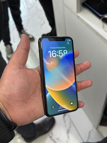 Apple iPhone: IPhone X, 64 GB, Black Titanium, Face ID