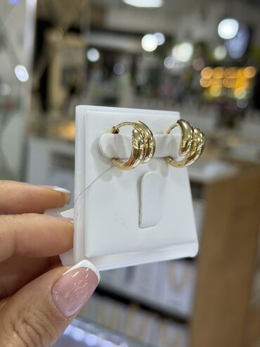 Серьги: Серьги, Проба 585, Без вставки, Женские, Новый — 4