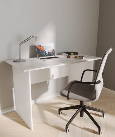 ротанговые столы: Компьютерный Стол, цвет - Белый, Новый