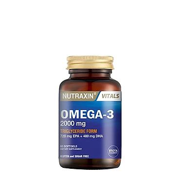 Витамины и БАДы: Nutraxin Vitals Omega-3 2000 mg | Balıq yağı – qida əlavəsi - Əldə - — 4