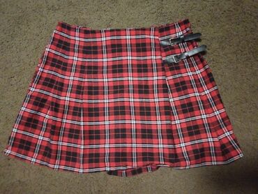 obim cm to je suknja: 3XL (EU 46), Mini, bоја - Crvena