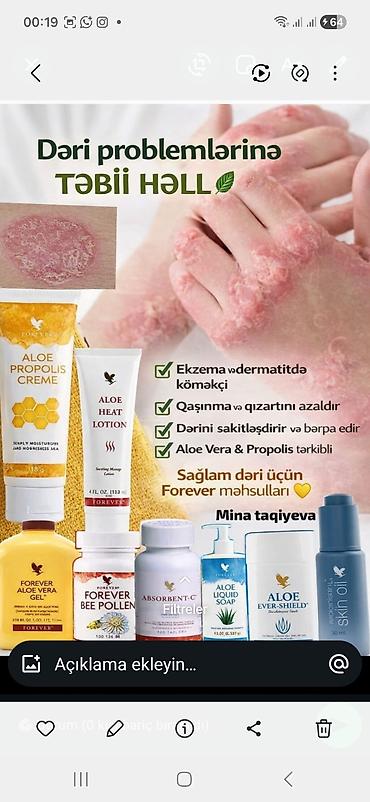 kokelden vitaminler: Məhsul: Forever Aloe Vera Gel və C9 dəstinə aid təbii qida əlavələri — 6