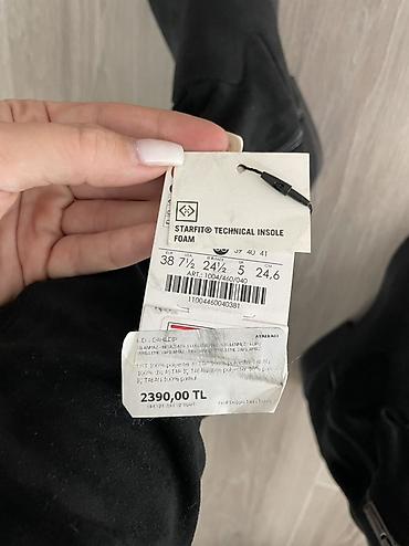 sapogi: Сапоги, Bershka, Размер: 38, цвет - Черный, Новый — 3