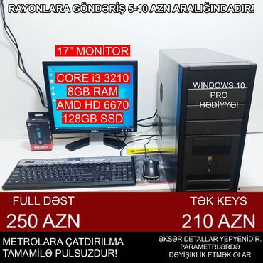 Masaüstü kompüterlər və iş stansiyaları: Oyun üçün Kompüter "Gaming Core i3 3210 AMD HD6670 128GB SSD” ⭐Tək -da lalafo.az — 3 Masaüstü kompüterlər və iş stansiyaları: Oyun üçün Kompüter "Gaming Core i3 3210 AMD HD6670 128GB SSD” ⭐Tək — 3