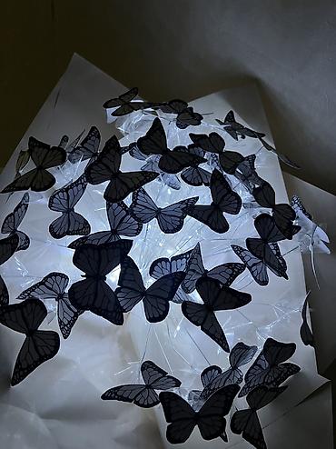 Декор и интерьер: Букет-бабочка с подсветкой 🦋 Ручная работа Белые бабочки с — 3