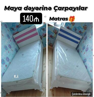 Mətbəx mebeli: Oğlan və qız üçün, Çarpayı, Bazasız, Matras ilə, Siyirməsiz