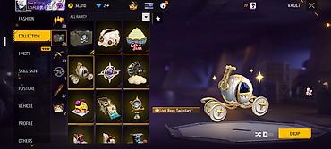 ideal hediyye kartlari: **Free Fire hesabı** Şəkillərdə görünən Free Fire hesabında aşağıdakı — 7